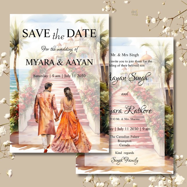 Plantilla de invitación de Indian Beach Save the D (Subido por el creador)