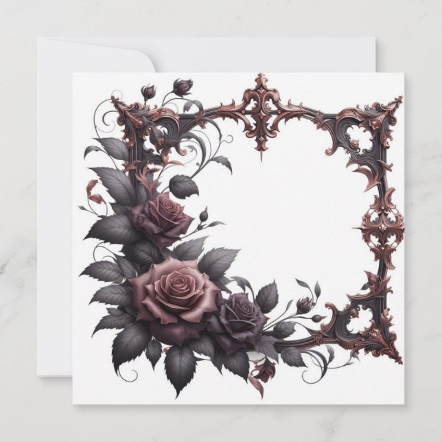 Plantilla de Invitación de invitación en blanco fl (Anverso)