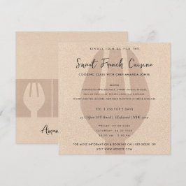 PLANTILLA DE INVITACIÓN DE LA CLASE DE COCINA DE L