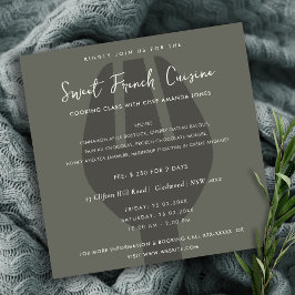 PLANTILLA DE INVITACIÓN DE LA CLASE DE COCINA DE L