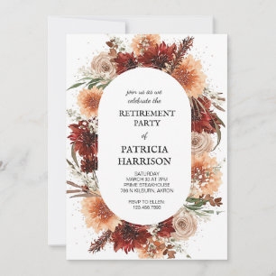 Plantilla de invitación de la Parte de Jubilación
