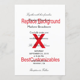 Plantilla de invitación de matrimonio