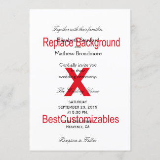 Plantilla de invitación de matrimonio