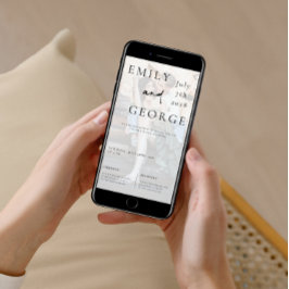 Plantilla de invitación de matrimonio con foto