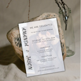 Plantilla de invitación de matrimonio con ranuras 