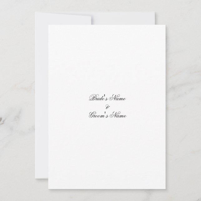 Plantilla de invitación de matrimonio: cree su pro (Anverso)