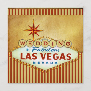 Plantilla de invitación de matrimonio de Las Vegas