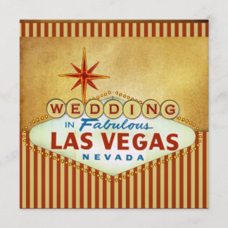 Plantilla de invitación de matrimonio de Las Vegas