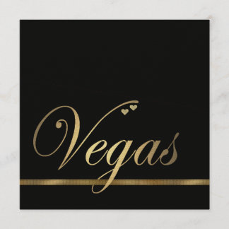 Plantilla de invitación de matrimonio de Las Vegas