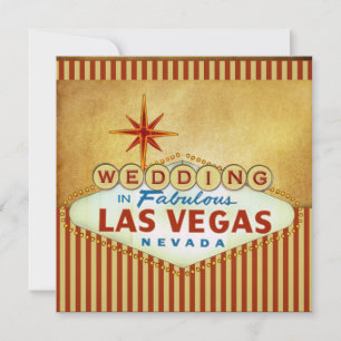 Plantilla de invitación de matrimonio de Las Vegas