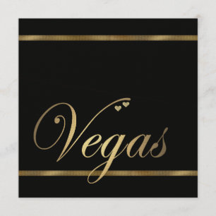 Plantilla de invitación de matrimonio de Las Vegas