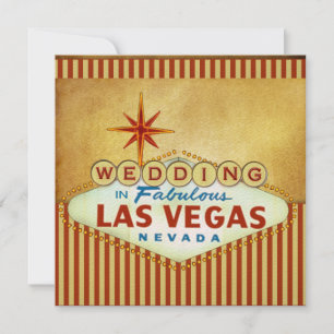 Plantilla de invitación de matrimonio de Las Vegas