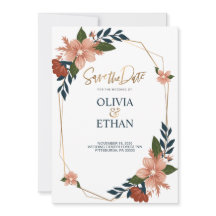 Plantilla de invitación de matrimonio elegante de 