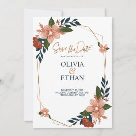 Plantilla de invitación de matrimonio elegante de 