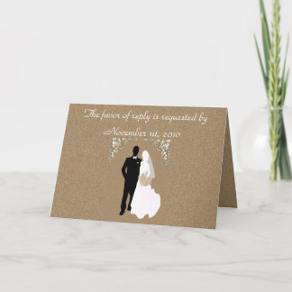 Plantilla de invitación de matrimonio RSVP