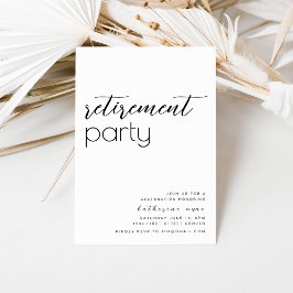 Plantilla de invitación de partido de jubilación s