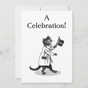 Plantilla de invitación de Personalizado de gatos