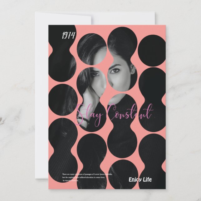 Plantilla de invitación de portada de Bubble Styl (Anverso)