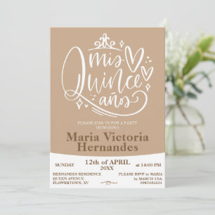 Plantilla de invitación de Quinceañera