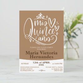 Plantilla de invitación de Quinceañera