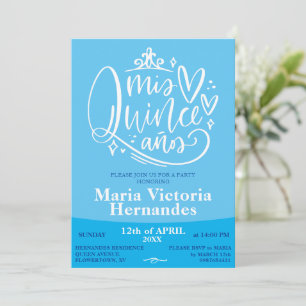 Plantilla de invitación de Quinceañera