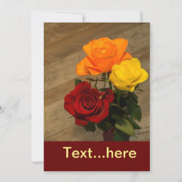 Plantilla de Invitación de Tarjeta de Boda