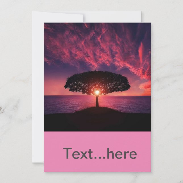 Plantilla de Invitación de Tarjeta de Boda (Anverso)