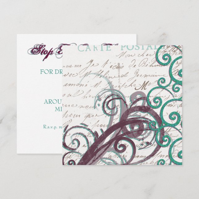 Plantilla de invitación de todos los fines (Anverso / Reverso)