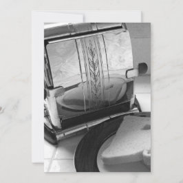 Plantilla de invitación de tostadora de época