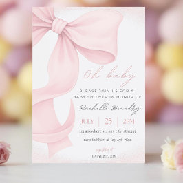 Plantilla de Invitación Editable para Baby Shower