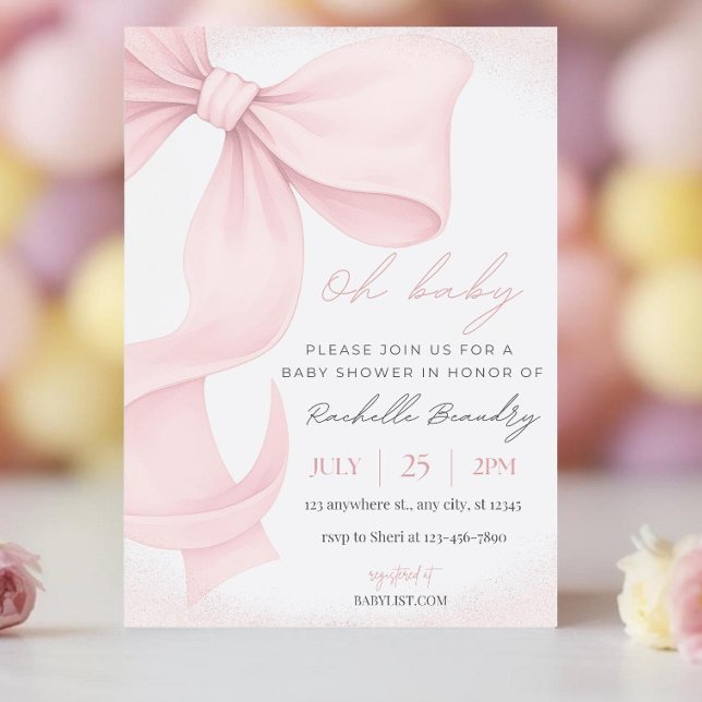 Plantilla de Invitación Editable para Baby Shower  (Subido por el creador)