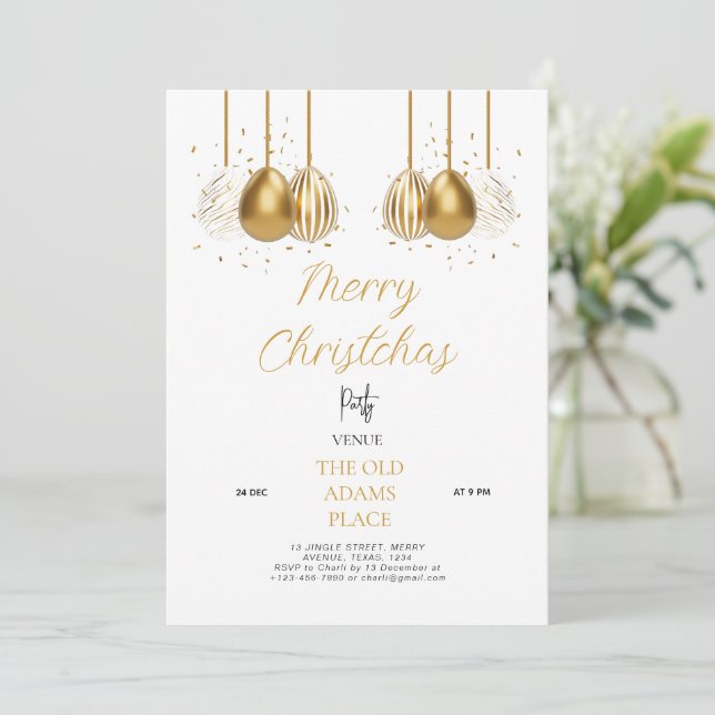 Plantilla de Invitación Editable para Fiesta de Na (Anverso de pie)