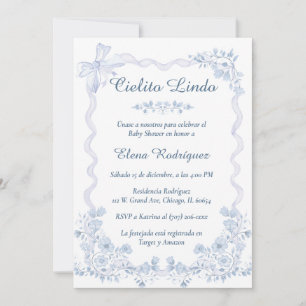 Plantilla de Invitación para Baby Shower de Cielit
