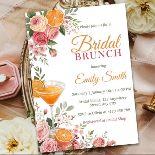 Plantilla de Invitación para Brunch Nupcial con Ci (Subido por el creador)