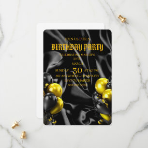 Plantilla de invitación para cena de cumpleaños di
