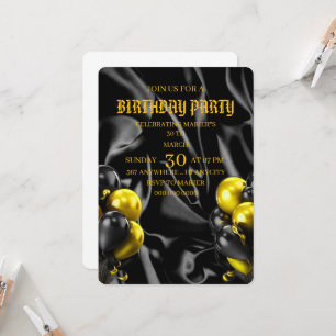 Plantilla de invitación para cena de cumpleaños di