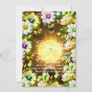 Plantilla de invitación para cena de cumpleaños di