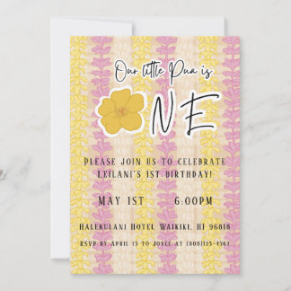 Plantilla de invitación para el 1er cumpleaños de