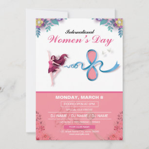 Plantilla de invitación para el Día de la Mujer