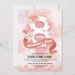 Plantilla de invitación para el Día de la Mujer