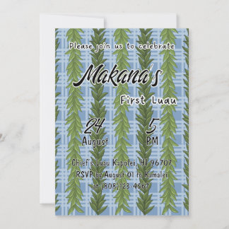 Plantilla de invitación para el primer cumpleaños