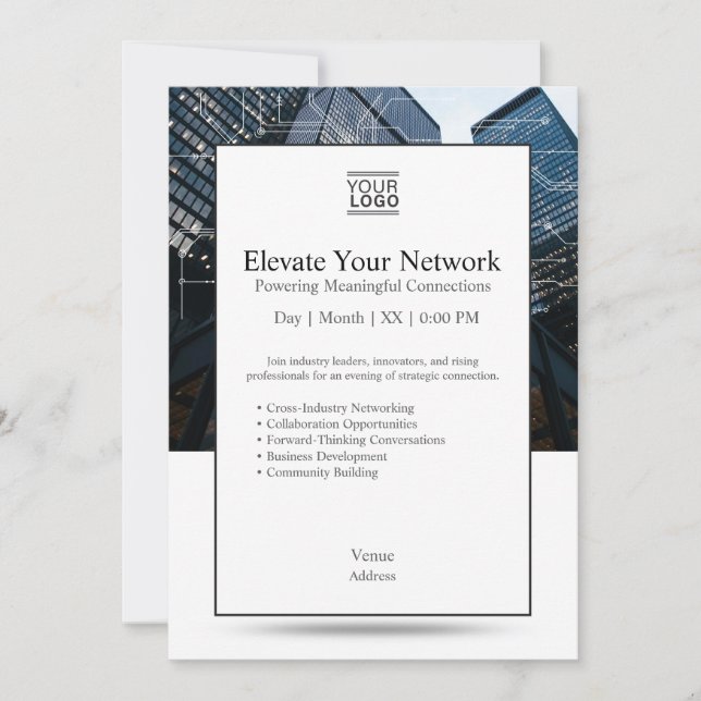 Plantilla de Invitación para Elevar tu Red (Anverso)