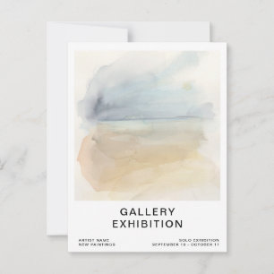 Plantilla de invitación para exposición de galería