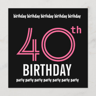 Plantilla de invitación para fiesta de cumpleaños