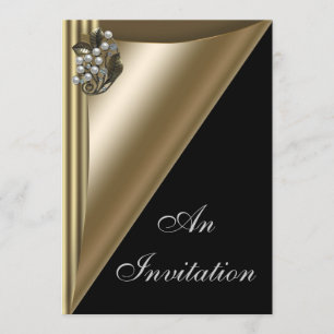 Plantilla de invitación para fiesta de evento Blac