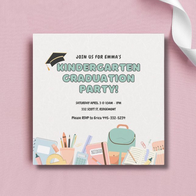 Plantilla de invitación para fiesta de graduación  (Subido por el creador)