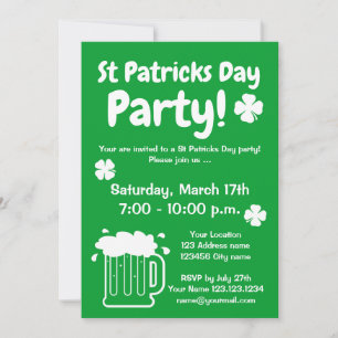 plantilla de invitación para fiesta del Día del pe