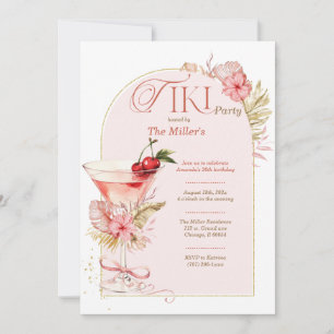 Plantilla de Invitación para Fiesta Tiki Imprimibl