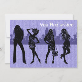 Plantilla de invitación para noche de chicas