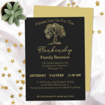 Plantilla de invitación para reunión familiar de G